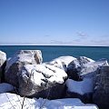 jezioro Ontario - luty 2007 (temp. -25) #jeziora #JezioroOntario #zima #widoki #krajobrazy #Toronto #Kanada
