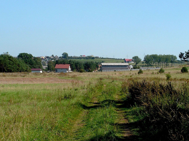 widok na początek zabudowań kolbarku