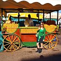 Marrakesz - Plac Djemaa el-Fna (soki z pomarańczy były wyciskane na na naszych oczach) #Marrakesz #Maroko