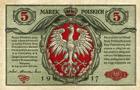 Polska 1914-1918 Generalne Gubernatorstwo Warszawskie Seria-Generał