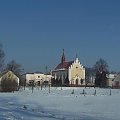 Zachodnia Ukraina 2006.01 minus 20 do minus 30 st.C #kościół #krajobraz #śnieg #Ukraina #zima