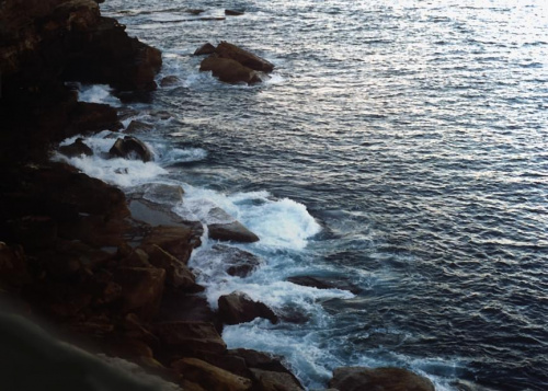 Jeszcze jeden brzeg Botany Bay, Sydney #brzeg #ocean #fala #woda #kamienie #skały