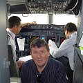 W kabinie Boeinga 737-800:In cabin of Boeing737