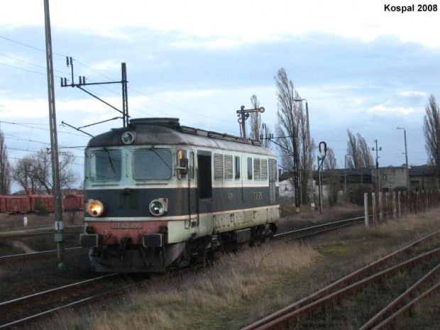 13.02.2008 ST43-195 podąża do lokomotywowni po przyprowadzeniu brutta z Małaszewicz.