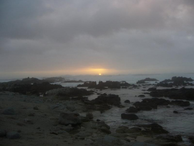 the sunset on the Pacific Ocean #ZachódSłońca #morze #ocean #wybrzeże
