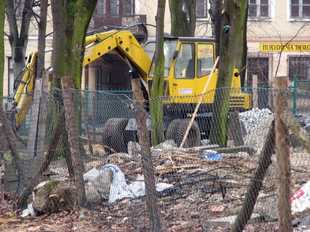 Ciężki sprzęt przeorał park wzdłuż i wszerz niszcząc całą delikatną, bo wyrosłą w cieniu pod rozłożystymi drzewami, ściółkę. Nie wspomnę tu o drobnych nasadzeniach. #park