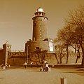 Latarnia Morska w Kołobrzegu (sepia) #Kołobrzeg