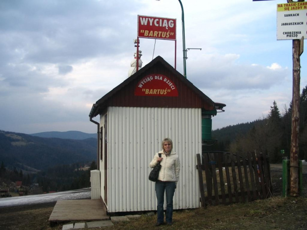 panorama z Białego Krzyża, a Grażyna ma siostrzeńca Bartka