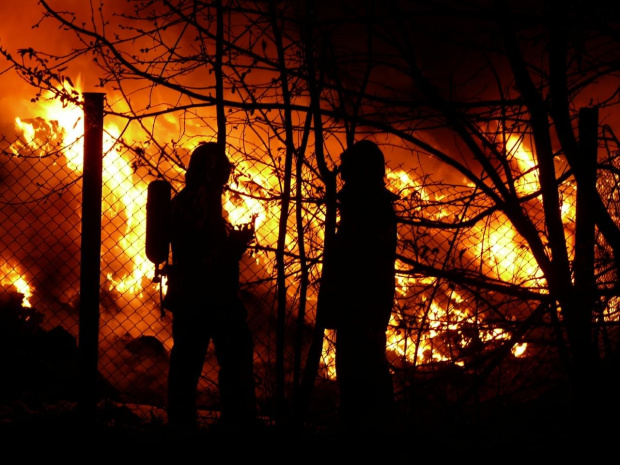 Pożar składowiska odpadów firmy Alba w Chorzowie #straż #pożar #chorzów