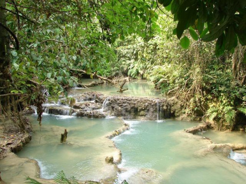 wodospad Tad Sae, okolice Luang Prabang