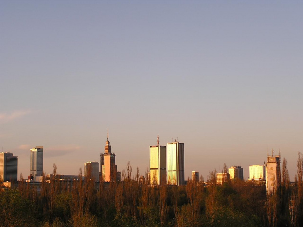 Warsaw Manhattan #Warszawa #PanoramaWarszawy #ZachódSłońca