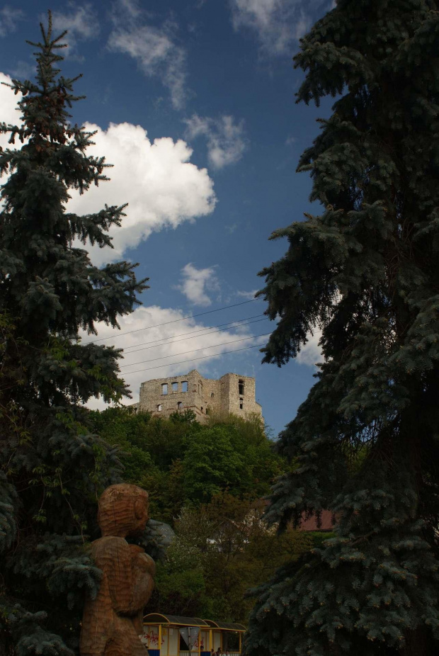 Kazimierz - widok na zamek z knajpki... "Widok" ;-)