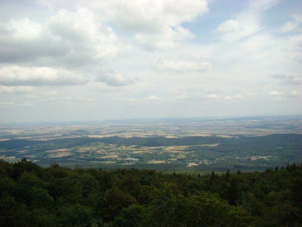 z wieży widokowej na szczycie