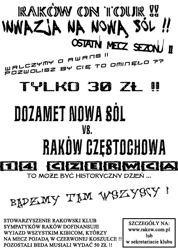 Dozamet - Rakow
Jedziemy wszyscy ! #dozamet #NowaSol #rakow #czestochowa