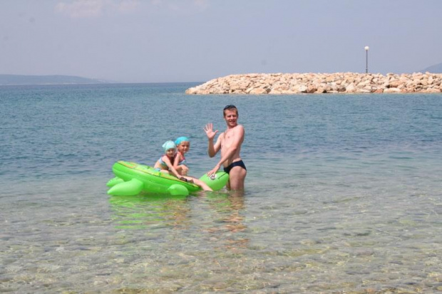 Chorwacja. Plaża w Promajnej, tam mieszkaliśmy.