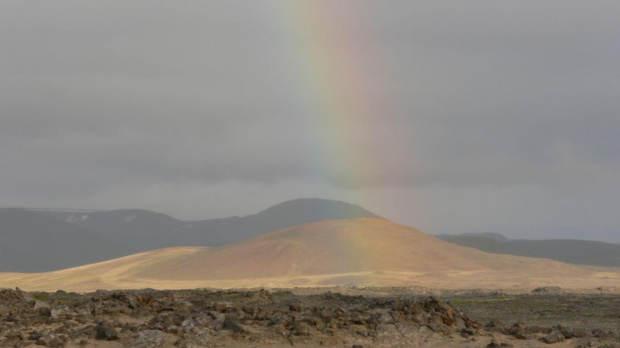 W pobliżu jeziora Myvatn. ISLANDIA PÓŁNOCNA.