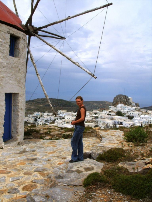 Amorgos, Chora, wzgórze wiatraków