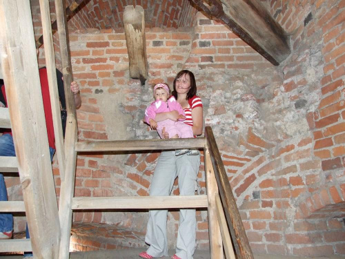 moja pierwsza wyprawa na wieżę w zamku w Olsztynie