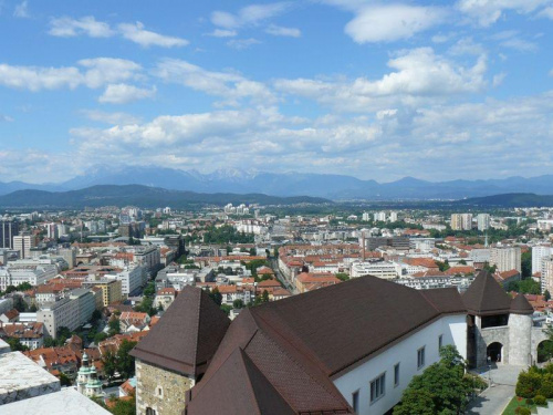 Chmurki nad Ljubljaną(Słowenia). #Ljubljana #Słowenia #chmurki