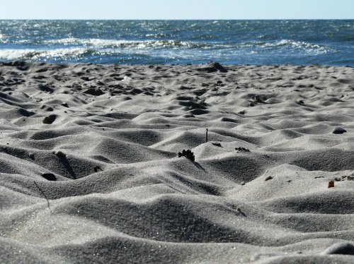 na plaży