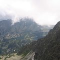 Widok ze szczytu w stronę Doliny Pięciu Stawów Polskich #Góry #Tatry