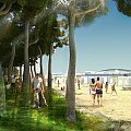 Norman Foster na plaży w Rimini
