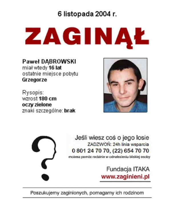 #apel #ITAKA #PLAKAT #AkcjaPlakat #pomóż #PawełDąbrowski #Grzegorze