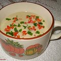 Zupa krem ziemniaczano-jabłkowo-cebulowy z rozmarynem..Przepisy na : http://www.kulinaria.foody.pl/ , http://www.kuron.com.pl/ i http://kulinaria.uwrocie.info #zupy #obiad #ziemniaki #jabłka #cebula #rozmaryn #gotowanie #jedzenie #kulinaria