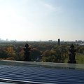 widoczek z dachu Bundestagu na park