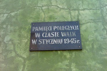 Tablica pamiątkowa przy czołgu w Ścinawie #Ścinawa