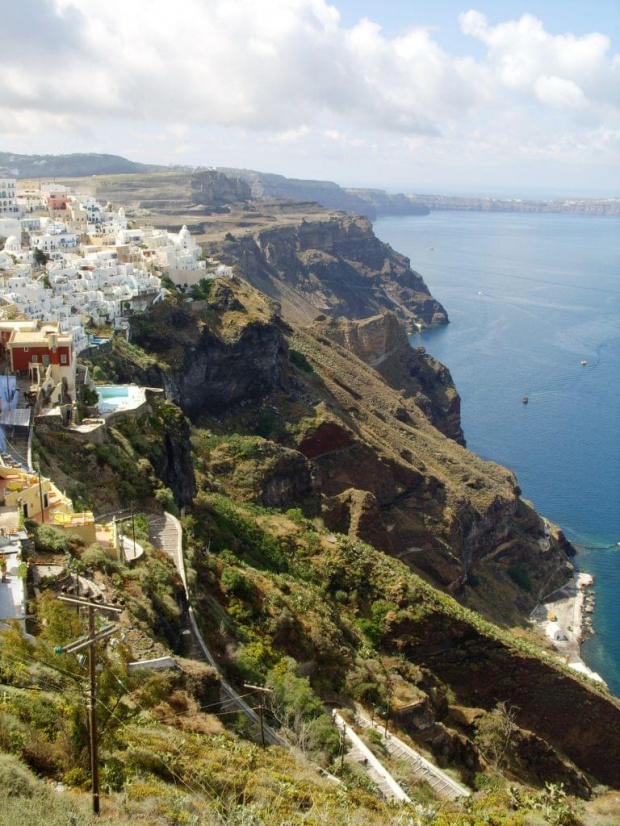 Santorini, Fira, widok na kalderę