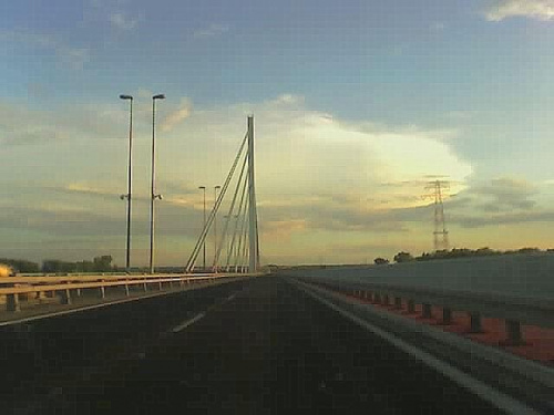 Most nad Wisłą-foto z komórki