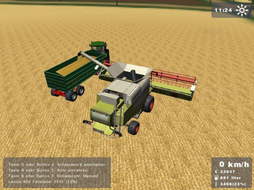 Claas Lexion 600 heder z auto pilotem #Gra #LandwirtschaftsSimulator #ClaasLexion600