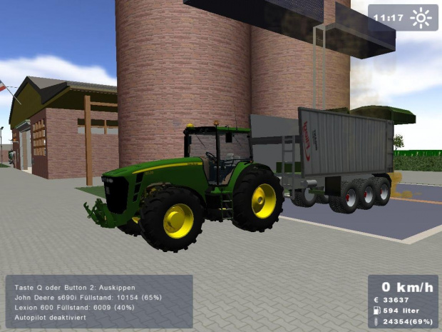 John Deere 8530 + Fliegl Tridem #Gra #LandwirtschaftsSimulator #FlieglTridem #JohnDeere8530