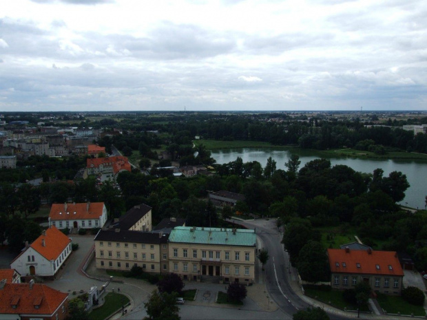 Gniezno widoki miasta z wieży katedry