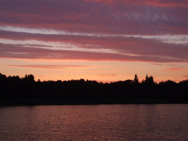 #widok #chmury #ZachódSłońca #jezioro