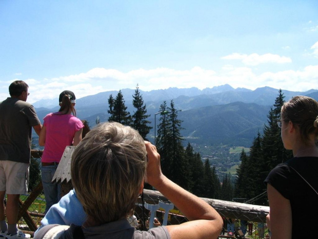 Z Gubałówki widok na Tatry jest niesamowity