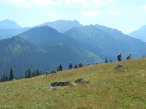 widok z rusinowej polany