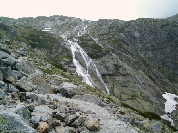 siklawa na progu Dol. Pięciu Stawów Spiskich #Tatry