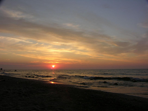 Zachód słońca - Rozewie. Sierpień 2007. #ZachódSłońcaRozewie #rozewie #zachód #słońca