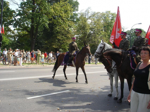 Kawalerzyści też oczywiście brali udział w Defiladzie, konie mieli piękne.