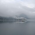 Mgieła nad Oddańskim (?) jeziorem #Norwegia