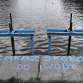 niebieski zakaz #Łódź #Lodz #Młynek #woda #tama #zakaz