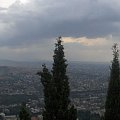 Panorama Tbilisi z góry Funikulor.