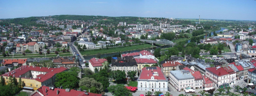 Panorama Przemyśla - widok z Wieży Katedralnej na Zasanie. (robione PanoramaPlus 1)