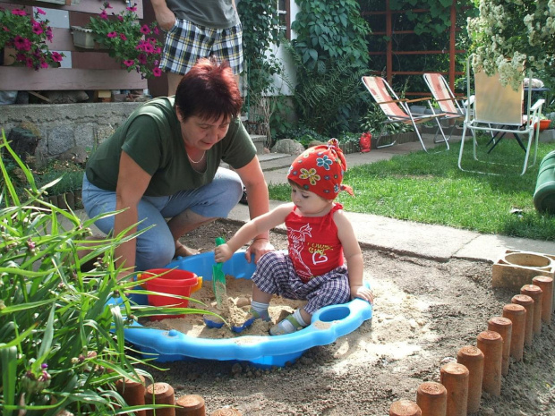 Zabawy z babcią...moja kochana babunia