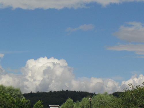 Błękit nieba i chmury, Canon Powershot a70+filtr UV