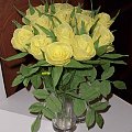 żółte róże wykonane z bibuły wysokość ok.35 cm #artystyczne #bibułkarstwo #BożeNarodzenie #bukiety #chrzest #dekoracje #dekoratorstwo #DlaBabci #DlaCiebie #DlaMamy #DlaTaty #DoBiura #DoRestauracji #DzieńMatki #ekologiczne #imieniny #kartki
