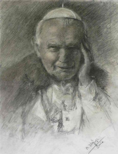 Jan Paweł Wielki (50x35) rysunek na papierze