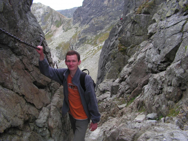 Oto ja na Koziej Przełęczy. Jest trudno ale warto tam się wybrać. #Tatry